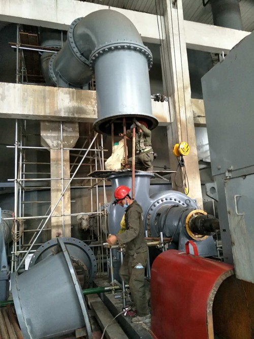 電廠漿液泵耐磨防腐施工